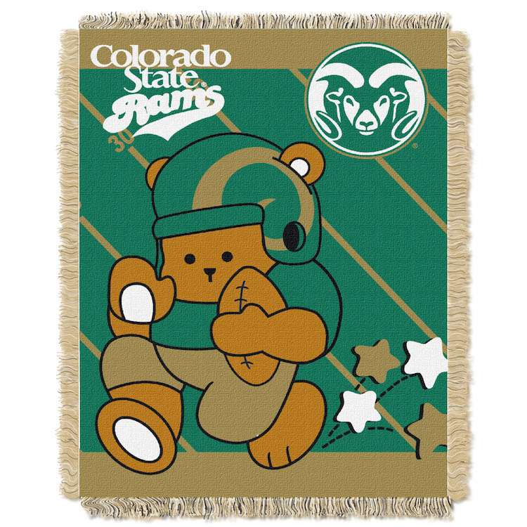 Colorado State Rams Woven Baby Blanket 36 x 48