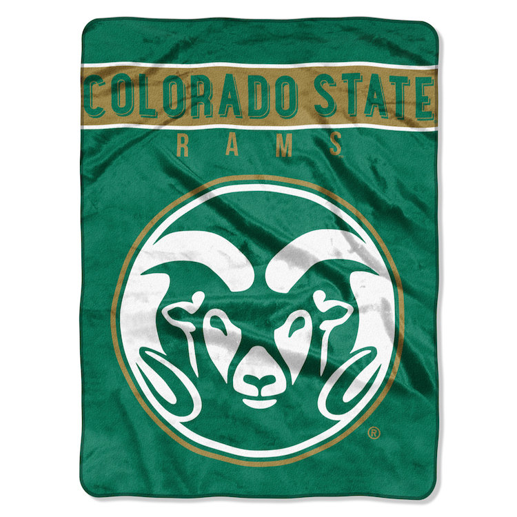 Colorado State Rams Large Plush Fleece OVERTIME 60 x 80 Blanket