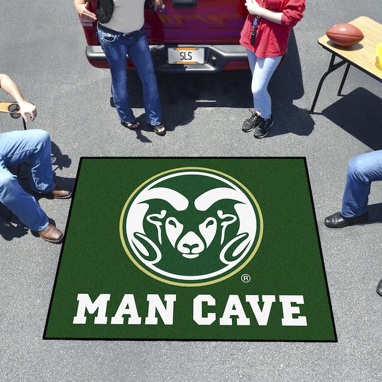 Colorado State Rams MAN CAVE TAILGATER 60 x 72 Rug