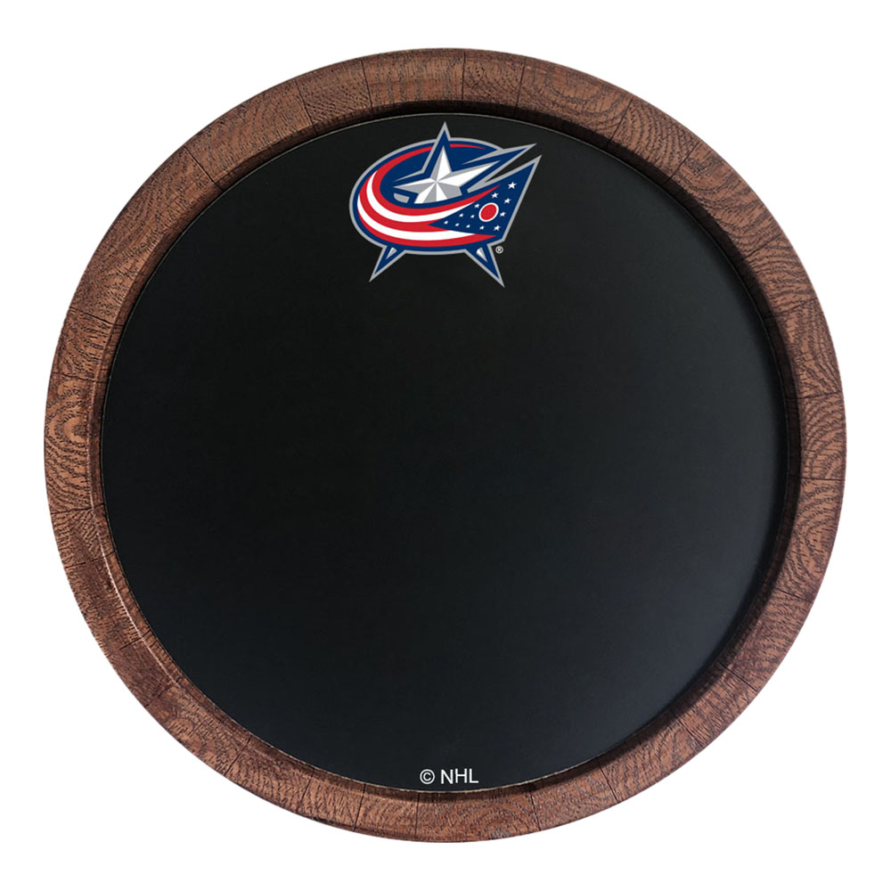 Columbus Blue Jackets Chalkboard FAUX Barrel Top Sign