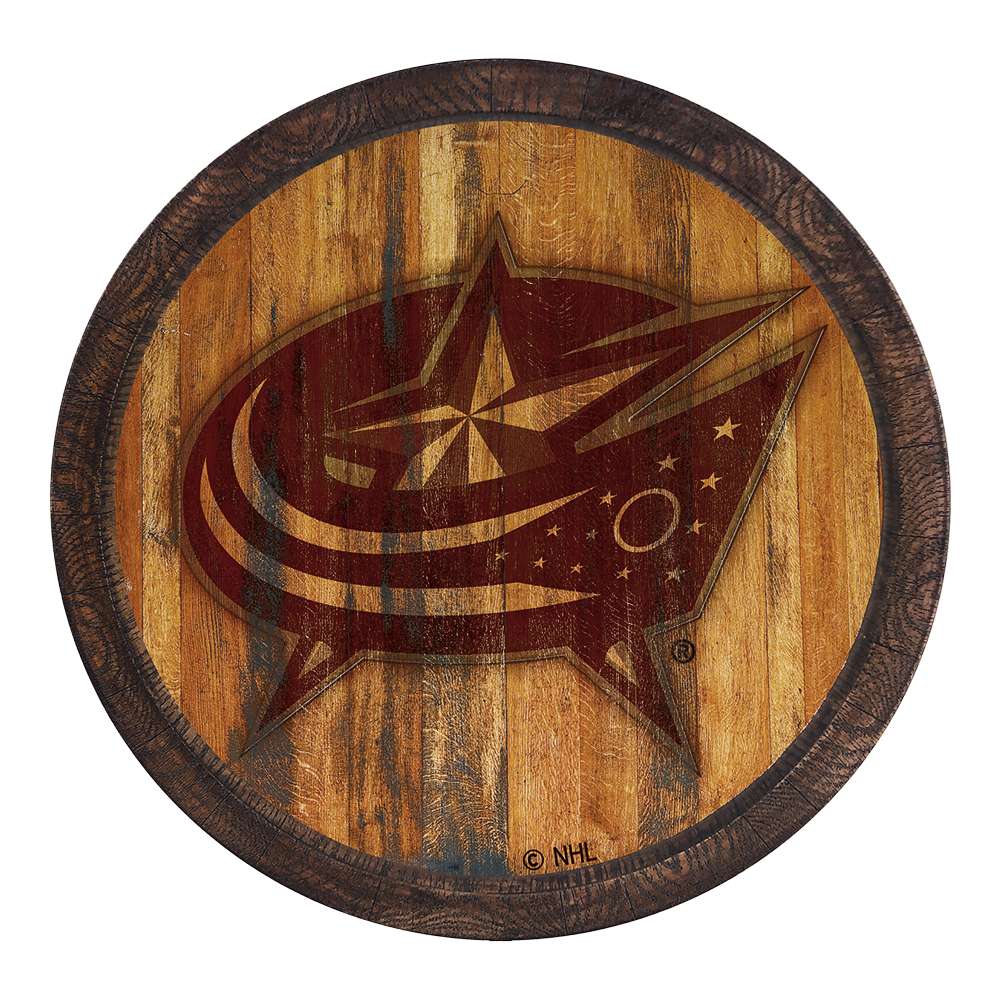 Columbus Blue Jackets Branded FAUX Barrel Top Sign