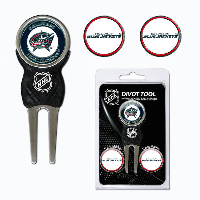 Columbus Blue Jackets 3 Marker Signature Divot Tool Pack