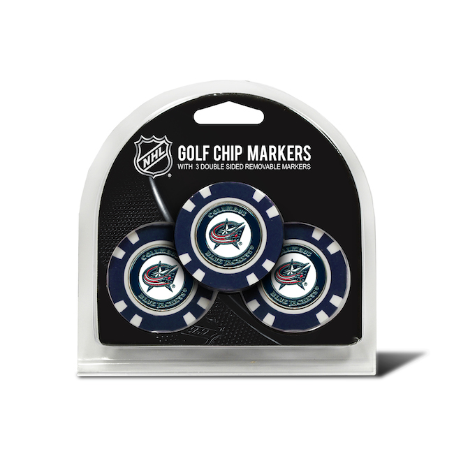 Columbus Blue Jackets 3 Pack Golf Chips