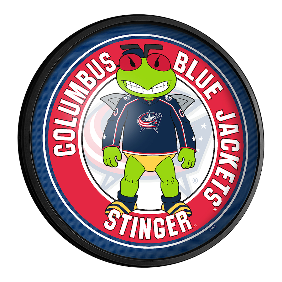 Columbus Blue Jackets MASCOT Slimline LED Wall Sign