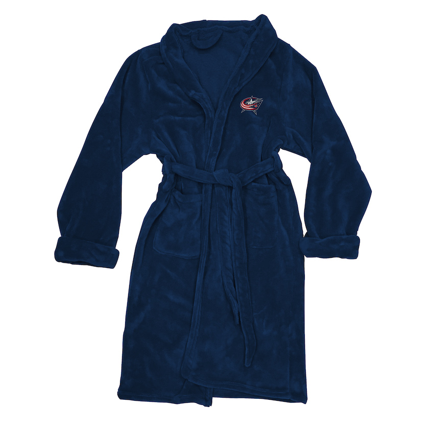 Columbus Blue Jackets Mens Silk Touch Bath Robe (L/XL)