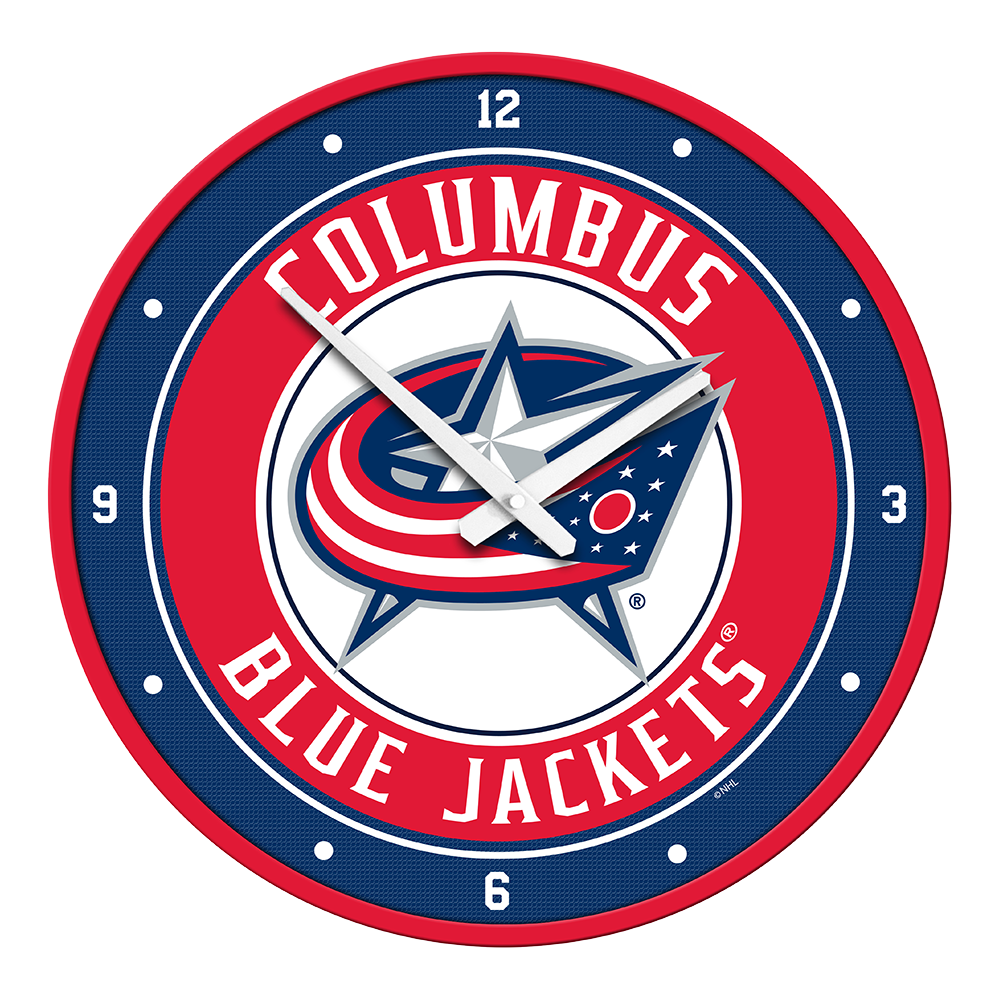 Columbus Blue Jackets Modern Disc Wall Clock