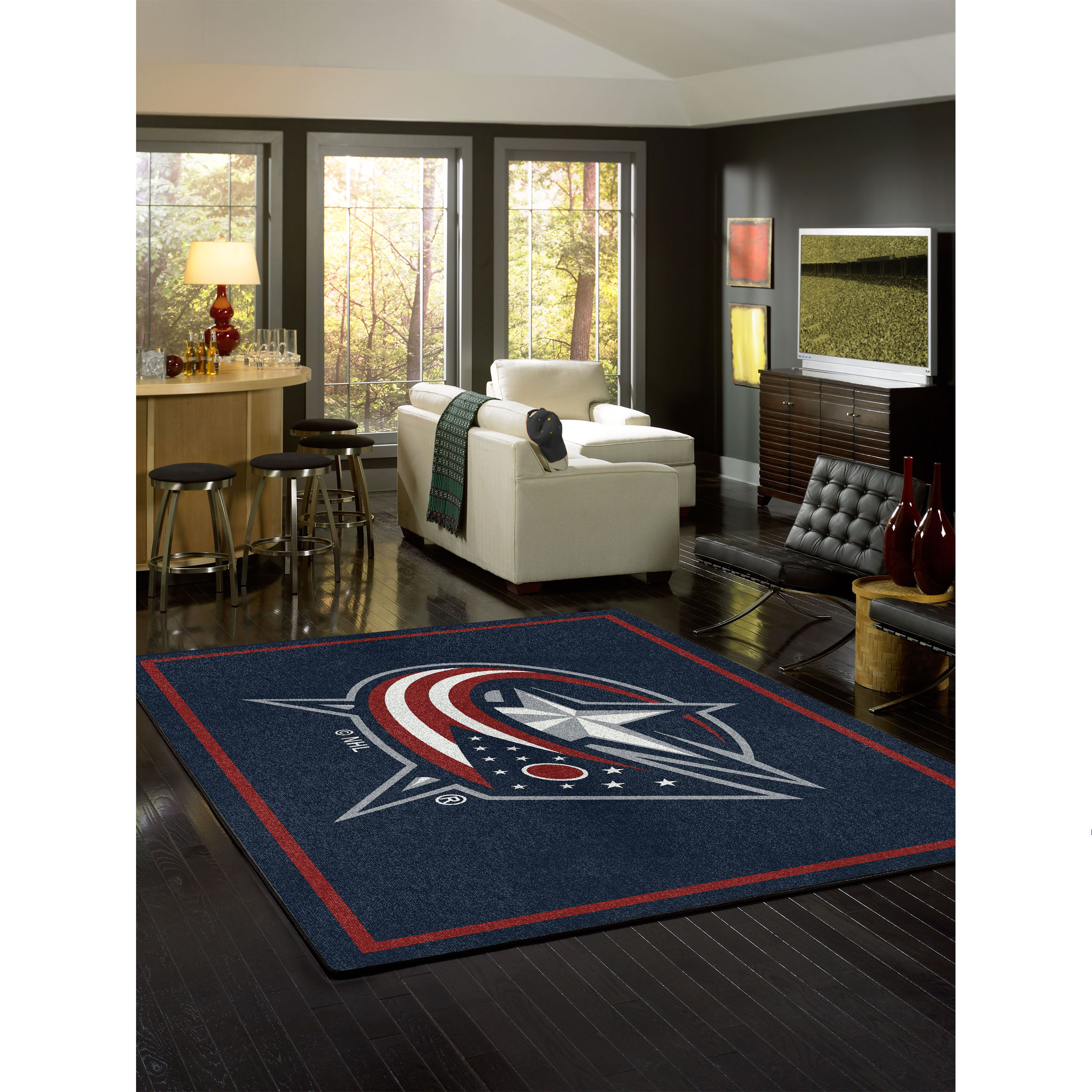 Columbus Blue Jackets 6 X 8 SPIRIT Rug