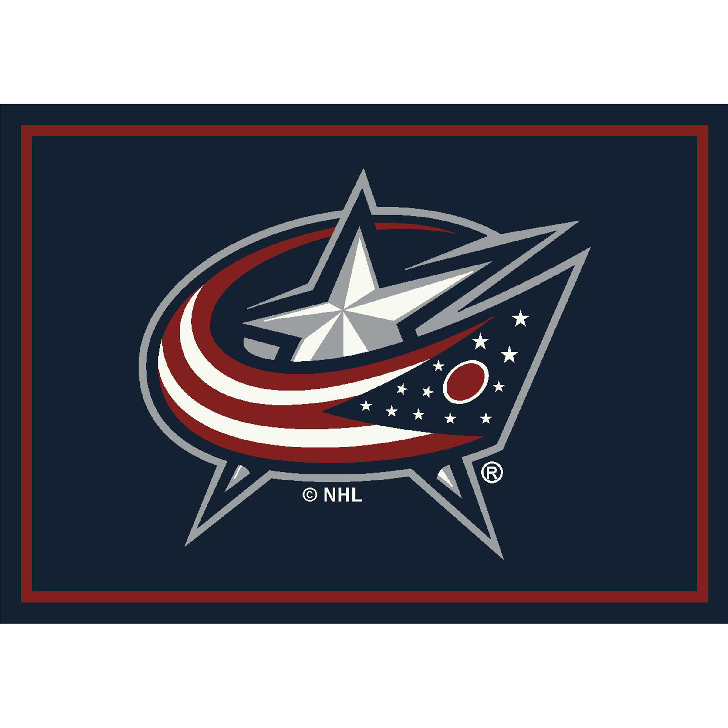 Columbus Blue Jackets 4 X 6 SPIRIT Rug