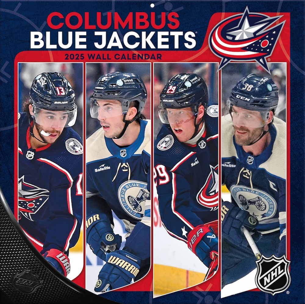 Columbus Blue Jackets 2025 NHL Team Wall Calendar