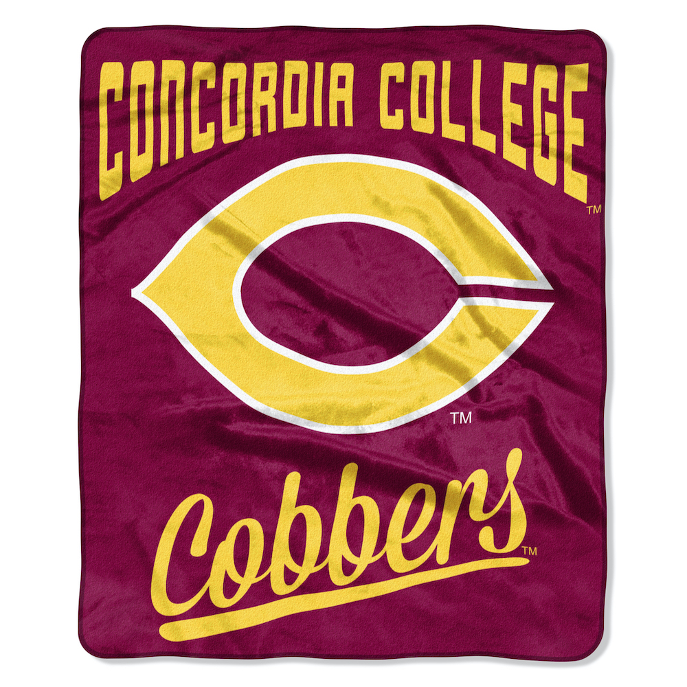 Concordia Cobbers Plush Fleece Raschel Blanket 50 x 60