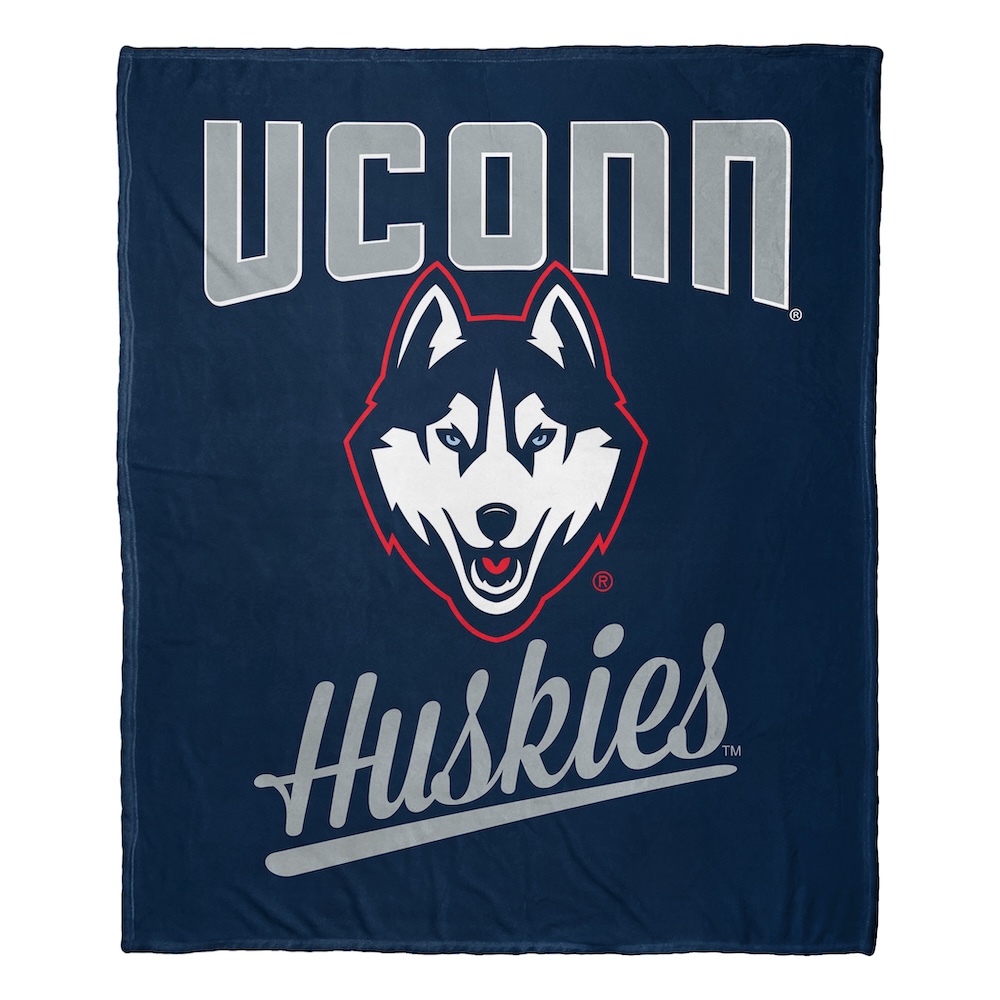 Connecticut Huskies ALUMNI Silk Touch Throw Blanket 50 x 60 inch