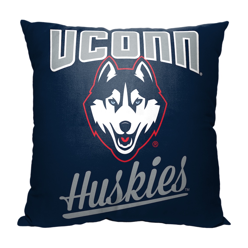 Connecticut Huskies ALUMNI Decorative Throw Pillow 18 x 18 inch