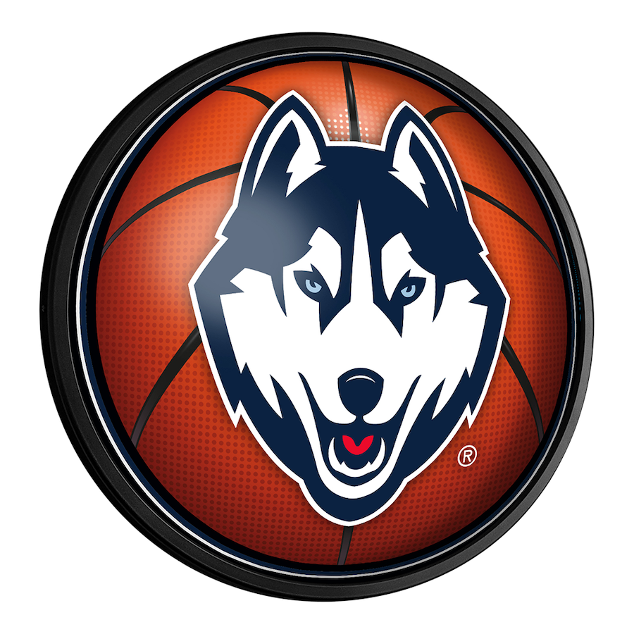 Connecticut Huskies Slimline LED Wall Sign ~ BASKETBALL