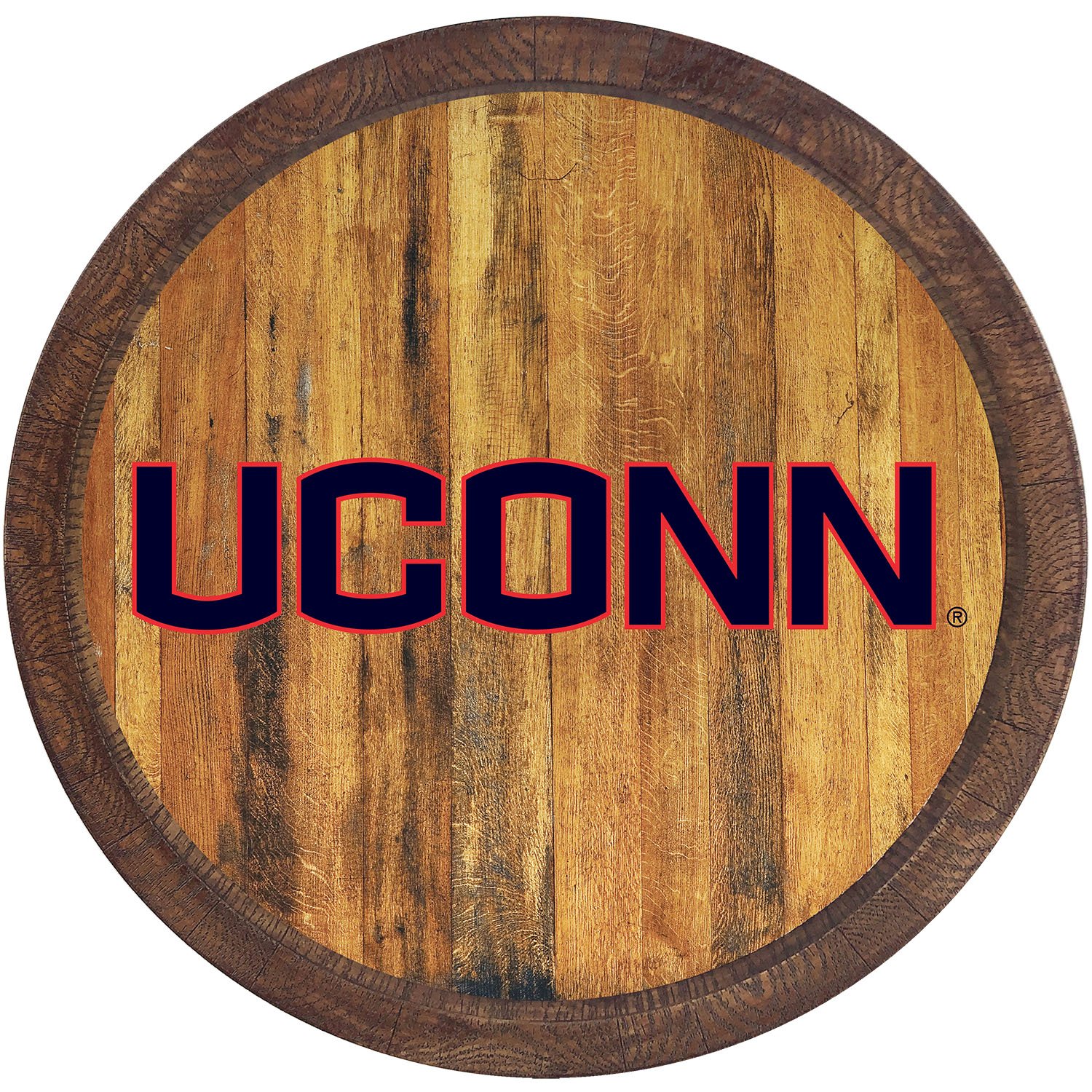 Connecticut Huskies FAUX Barrel Top Sign