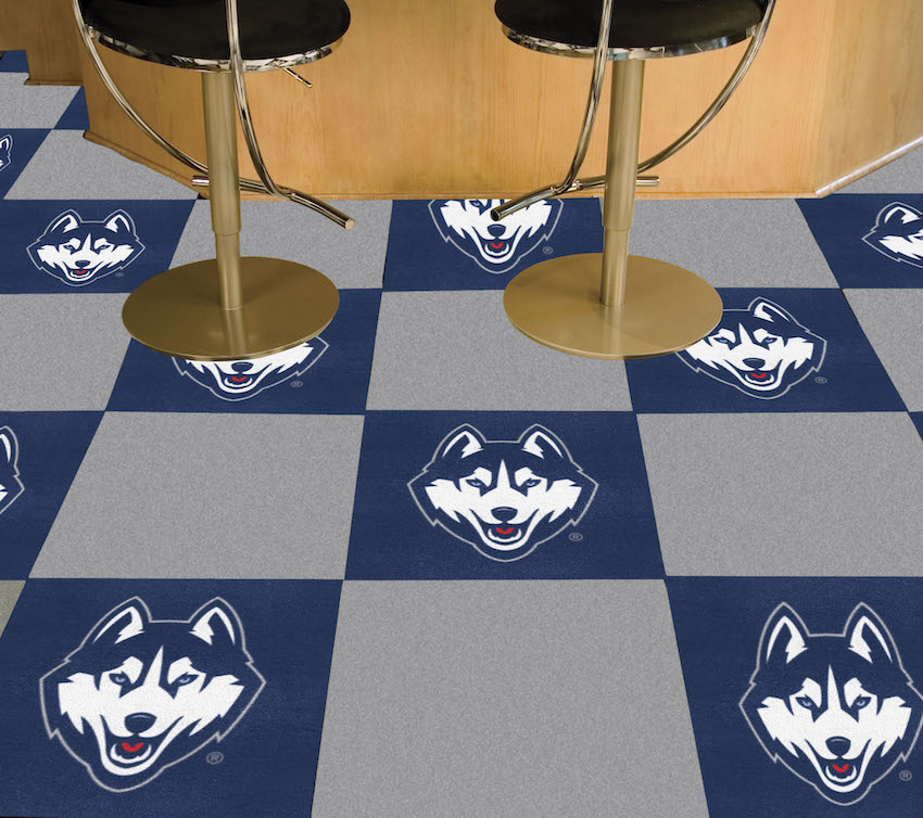 Connecticut Huskies Carpet Tiles 18x18 in.