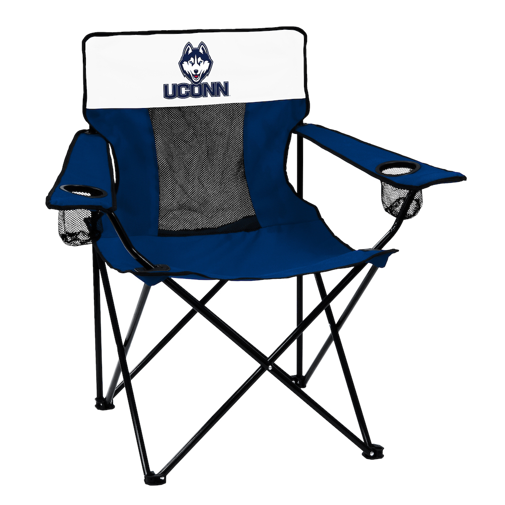 Connecticut Huskies ELITE logo folding camp style chair
