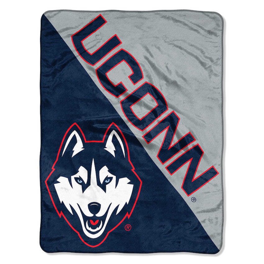 Connecticut Huskies Micro Raschel 50 x 60 Team Blanket