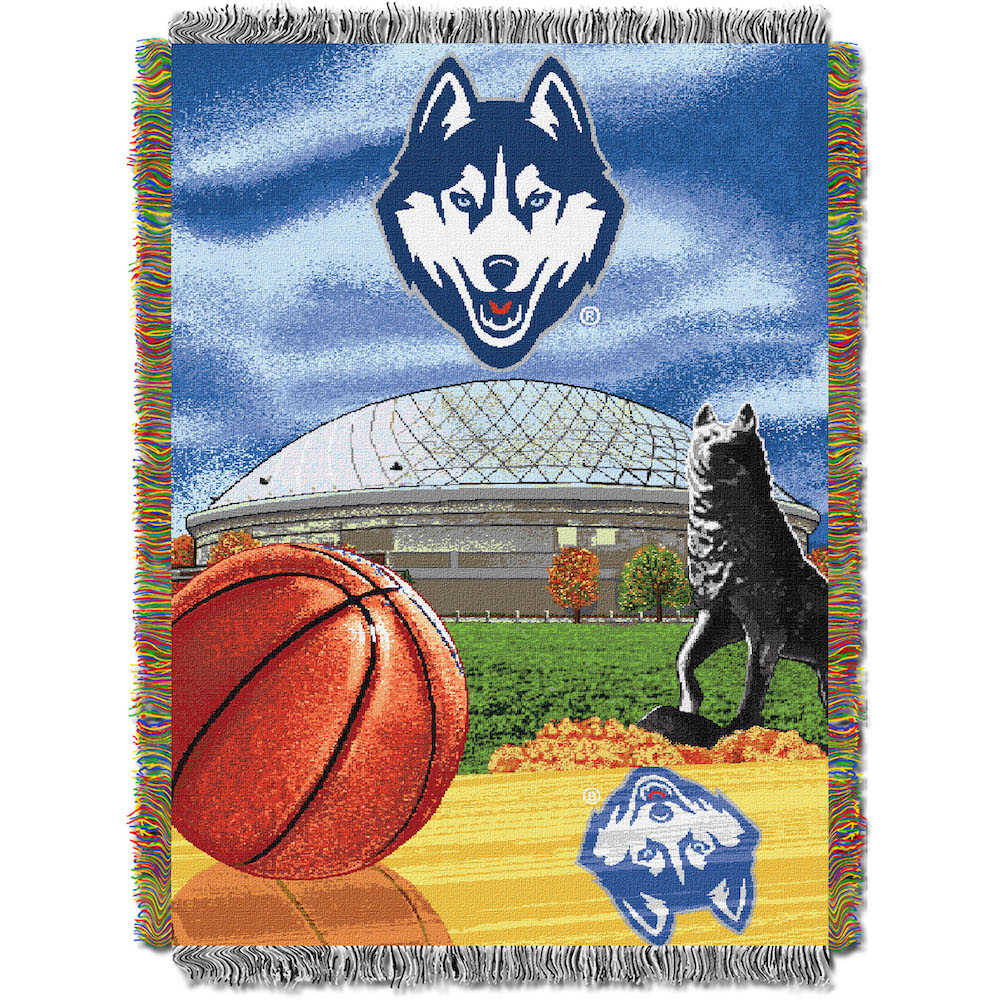 Connecticut Huskies Home Field Advantage Series Tapestry Blanket 48 x 60