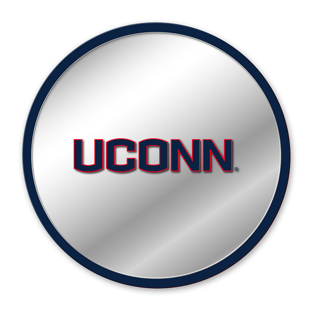 Connecticut Huskies Modern Disc Mirrored Wall Sign