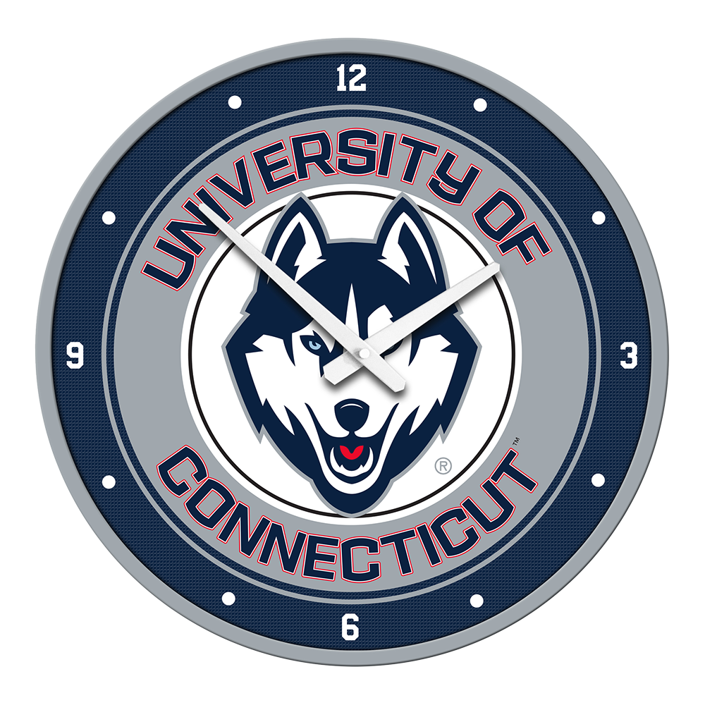 Connecticut Huskies Modern Disc Wall Clock