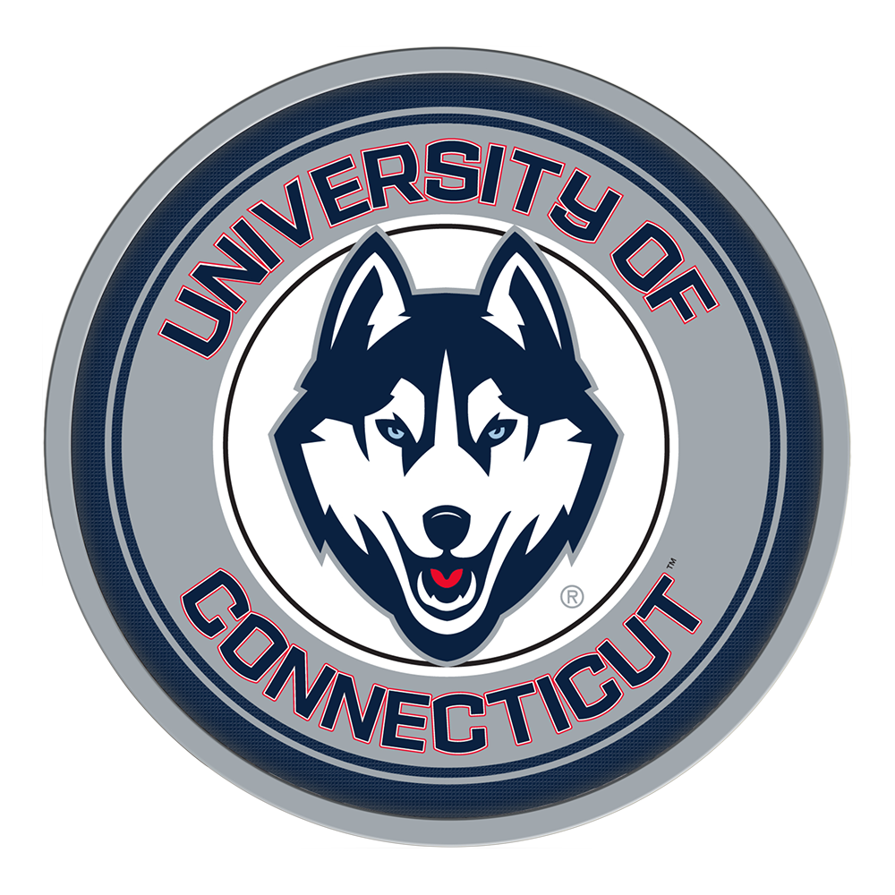 Connecticut Huskies Modern Disc Wall Sign