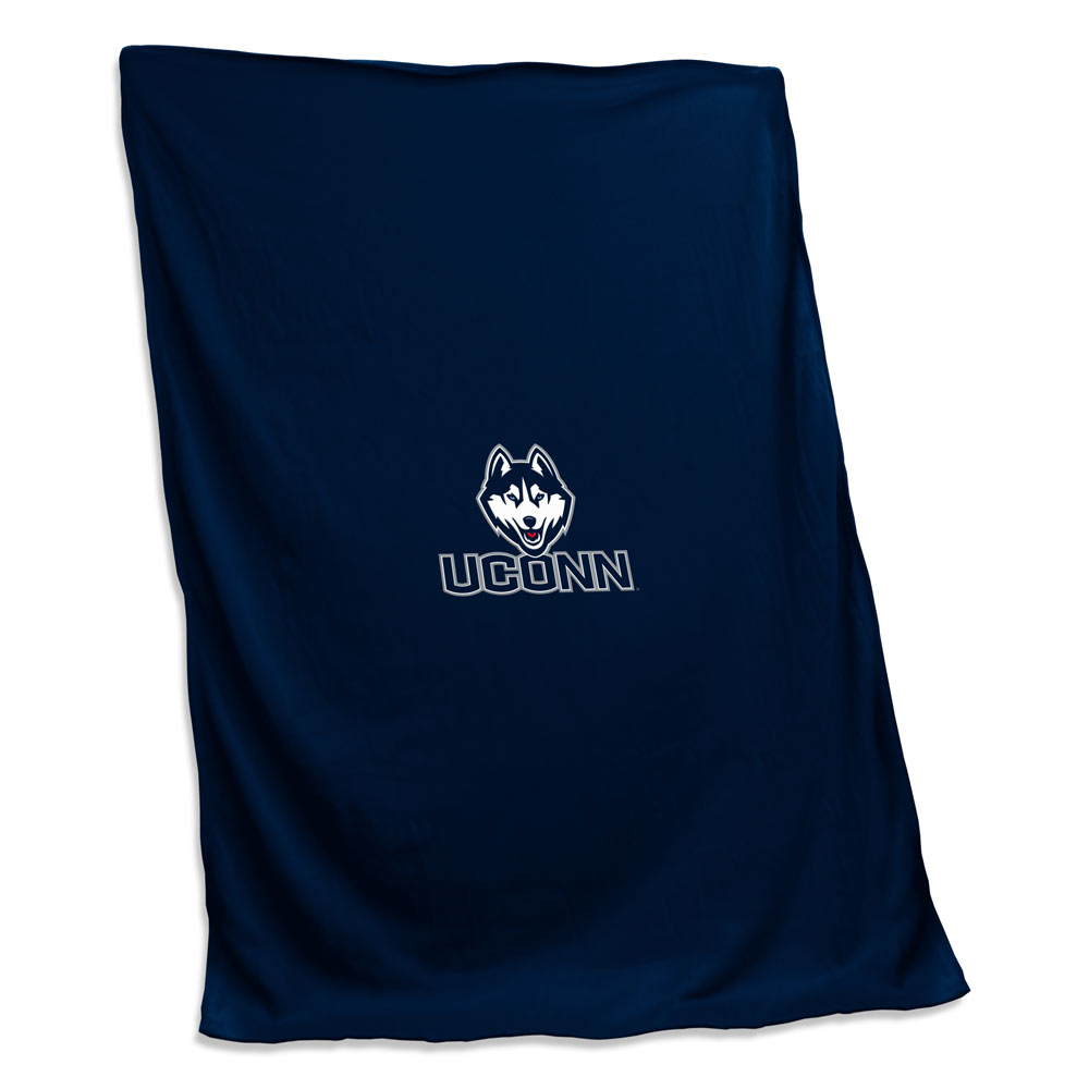 Connecticut Huskies Sweatshirt Blanket
