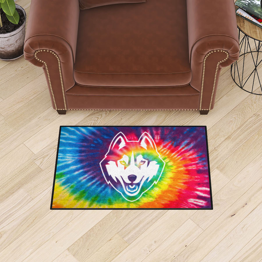 Connecticut Huskies TIE-DIE 20 x 30 Starter Floor Mat