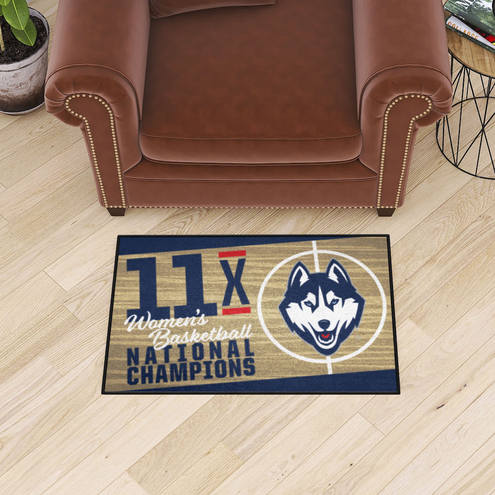 Connecticut Huskies WBB 20 x 30 DYNASTY Starter Floor Mat