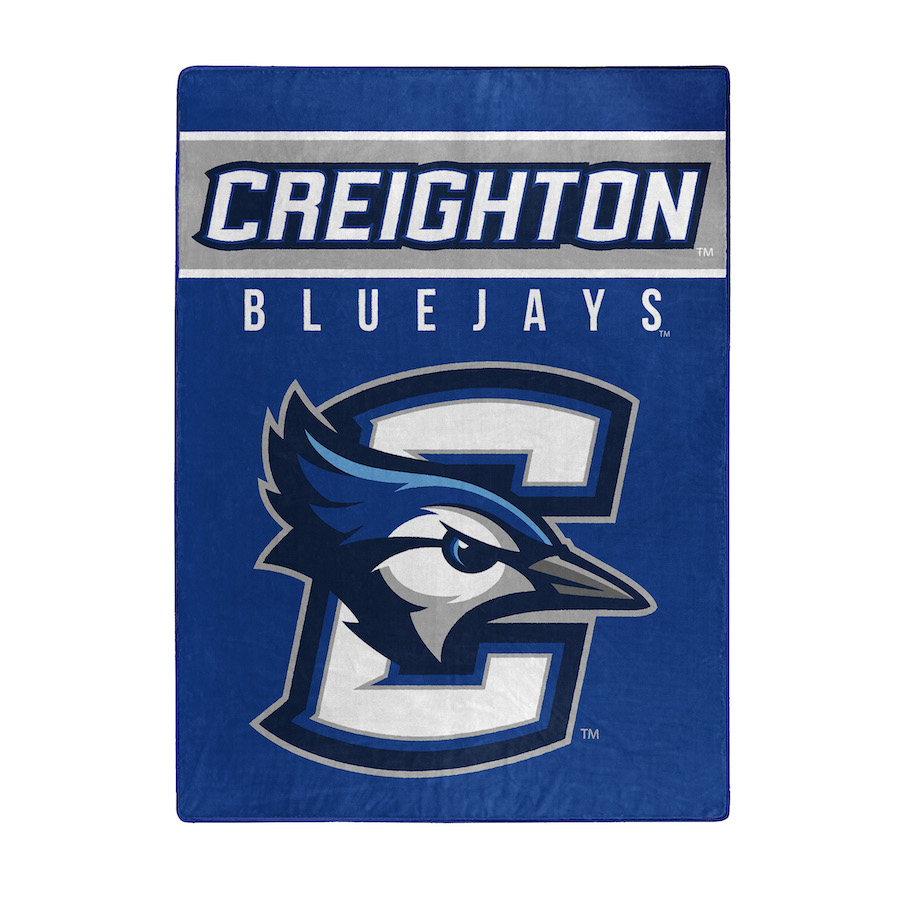 Creighton Blue Jays Large Plush Fleece OVERTIME 60 x 80 Blanket