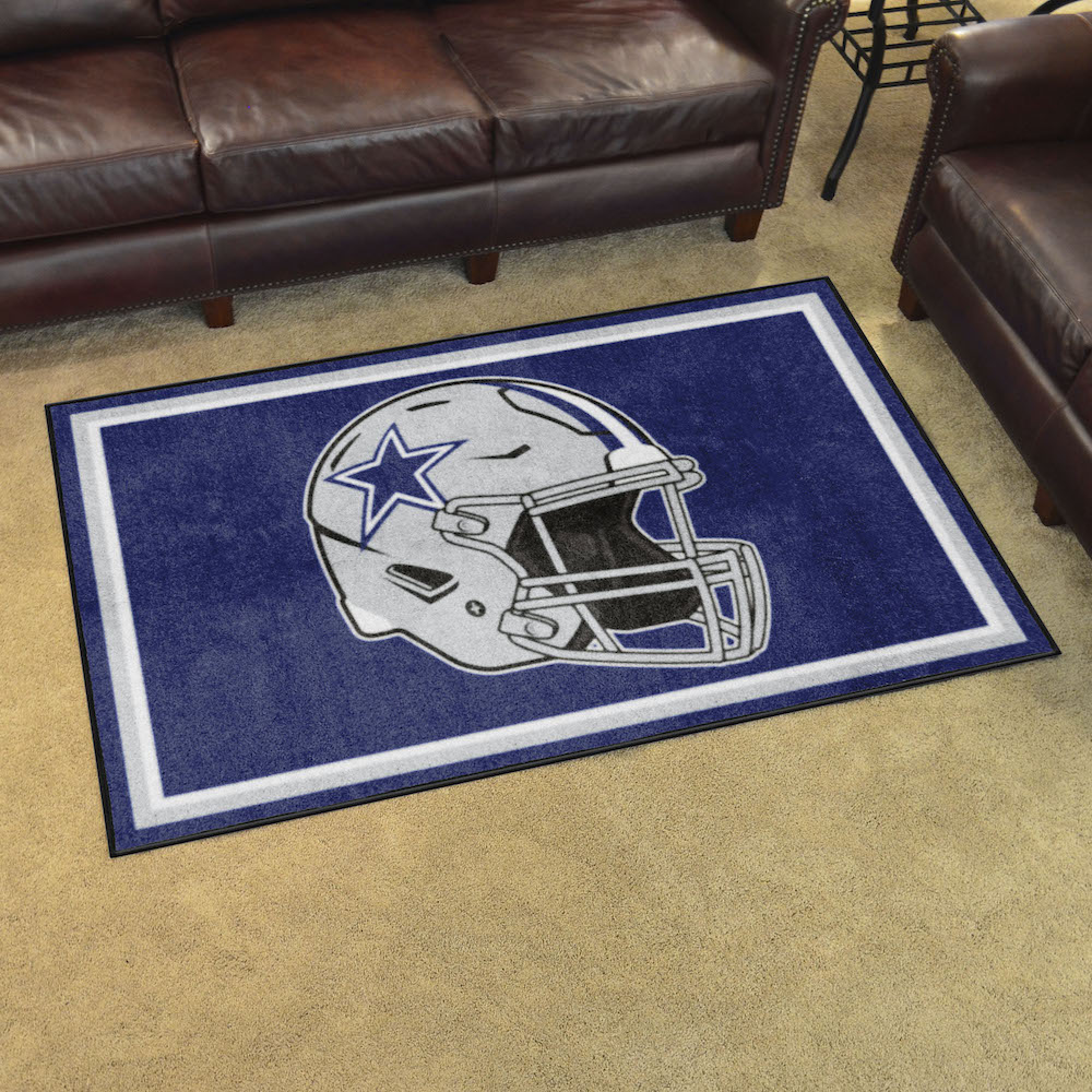 Dallas Cowboys 4x6 Area Rug - Helmet Logo