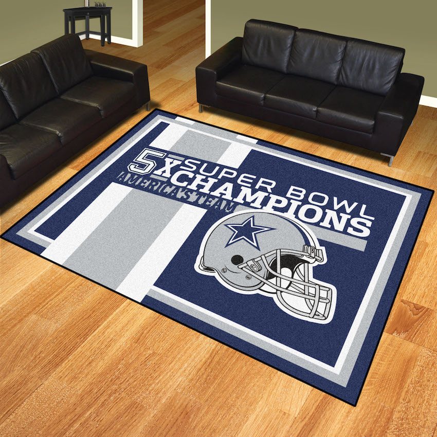 Dallas Cowboys 8 x 10 DYNASTY Area Rug