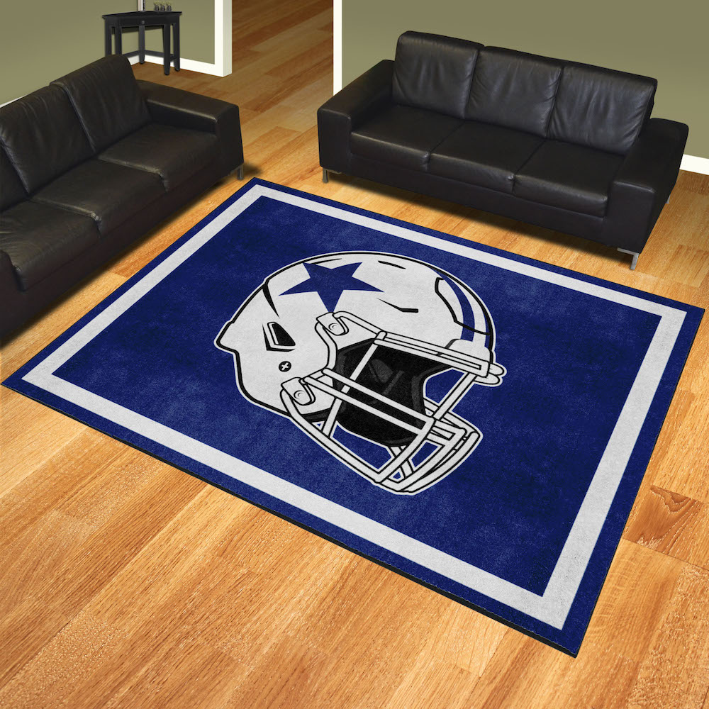 Dallas Cowboys Ultra Plush 8x10 Area Rug - Throwback Helmet Logo