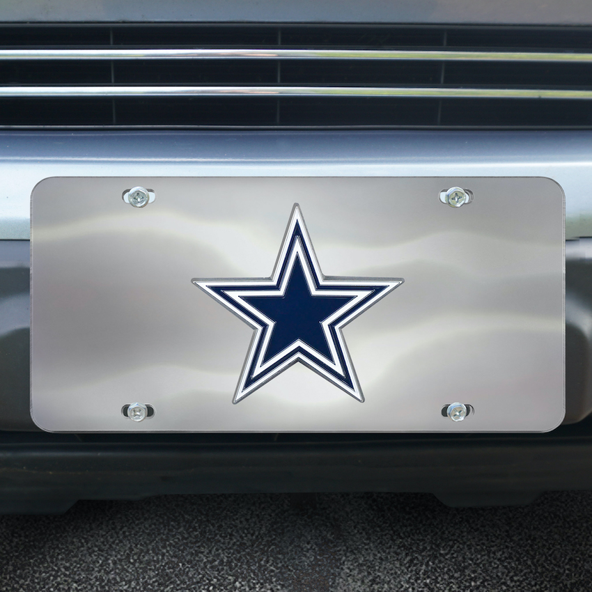 Dallas Cowboys Stainless Steel Die-cast License Plate