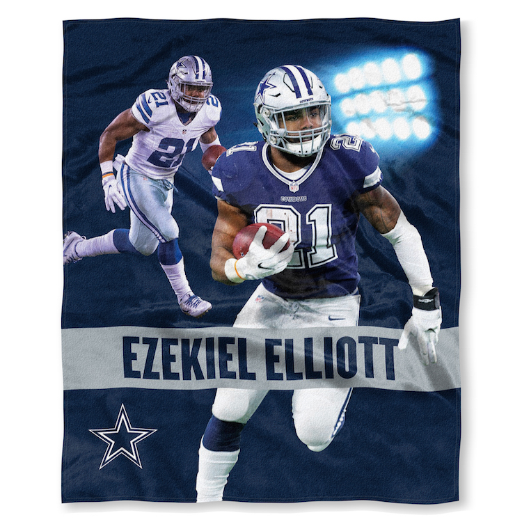 Dallas Cowboys Ezekiel Elliottt Silk Touch Throw Blanket 50 x 60