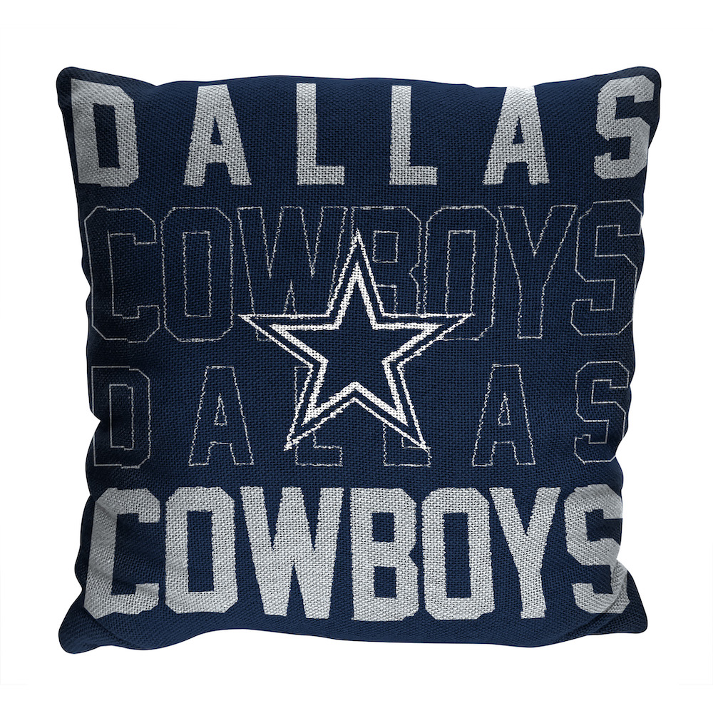 Dallas Cowboys Stacked 20 x 20 Woven Pillow