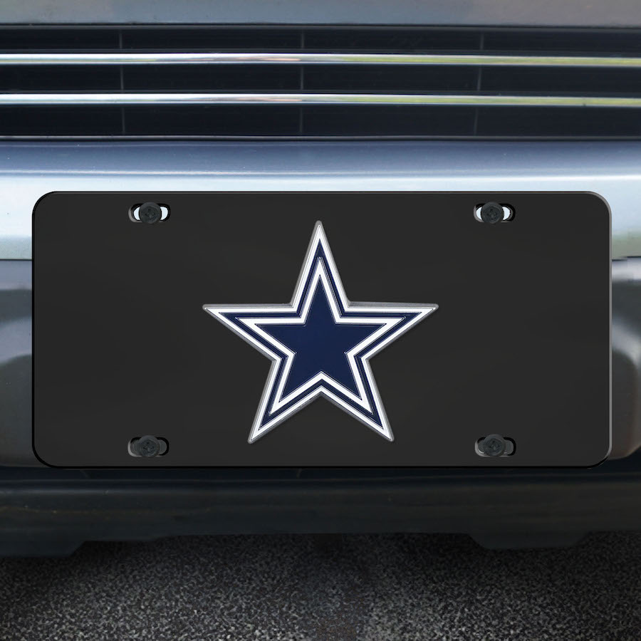 Dallas Cowboys Black Die-cast License Plate