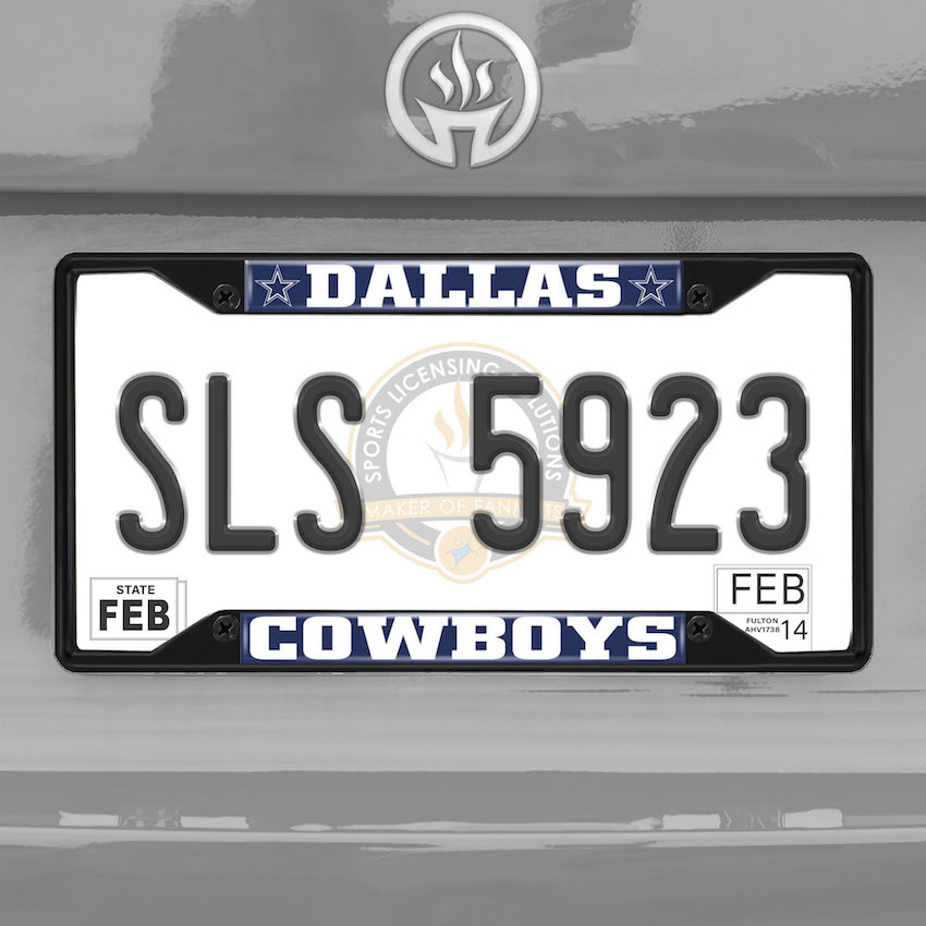 Dallas Cowboys Black License Plate Frame