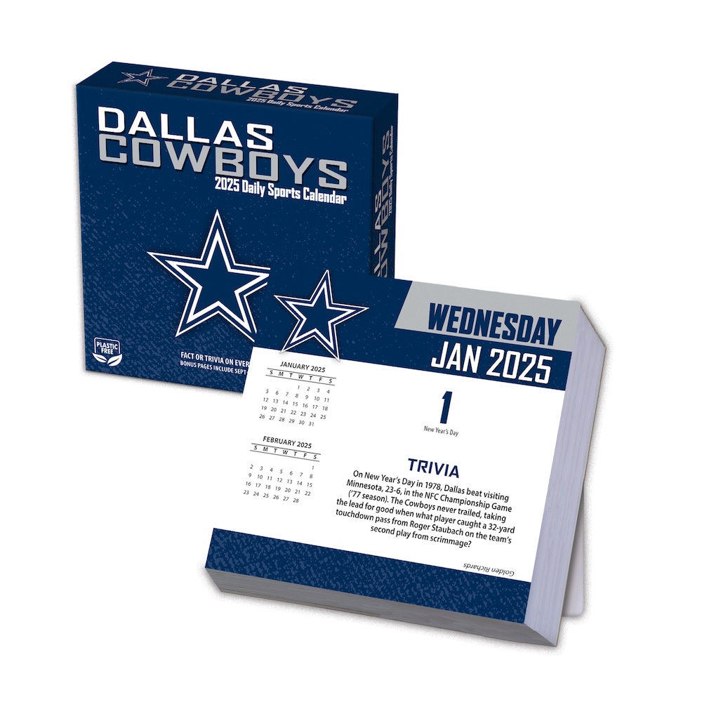 Dallas Cowboys 2025 NFL Page-A-Day Box Calendar