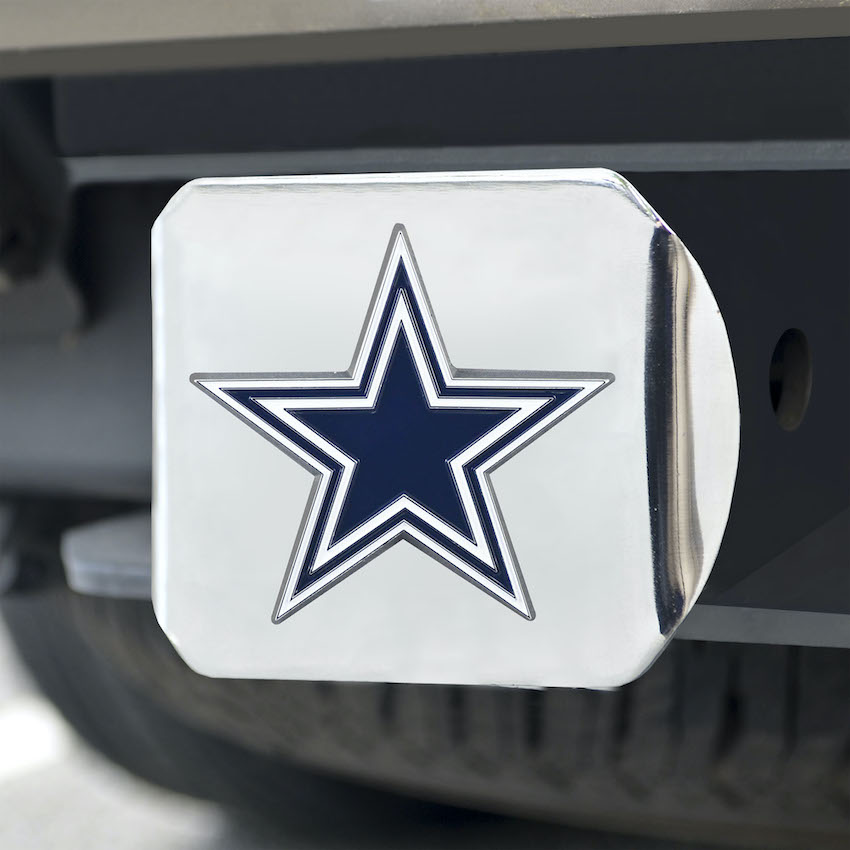 Dallas Cowboys Color Chrome Trailer Hitch Cover