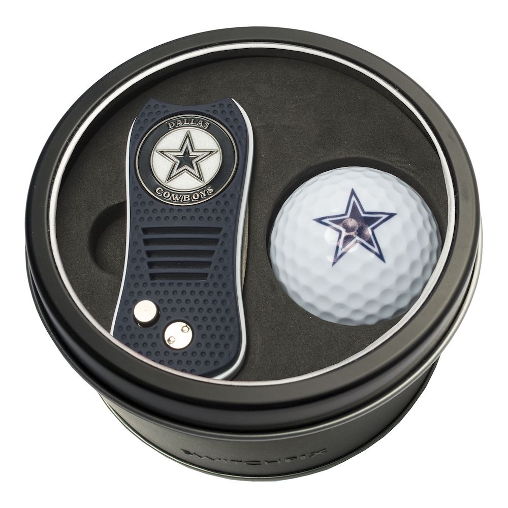 Dallas Cowboys Switchblade Divot Tool and Golf Ball Gift Pack