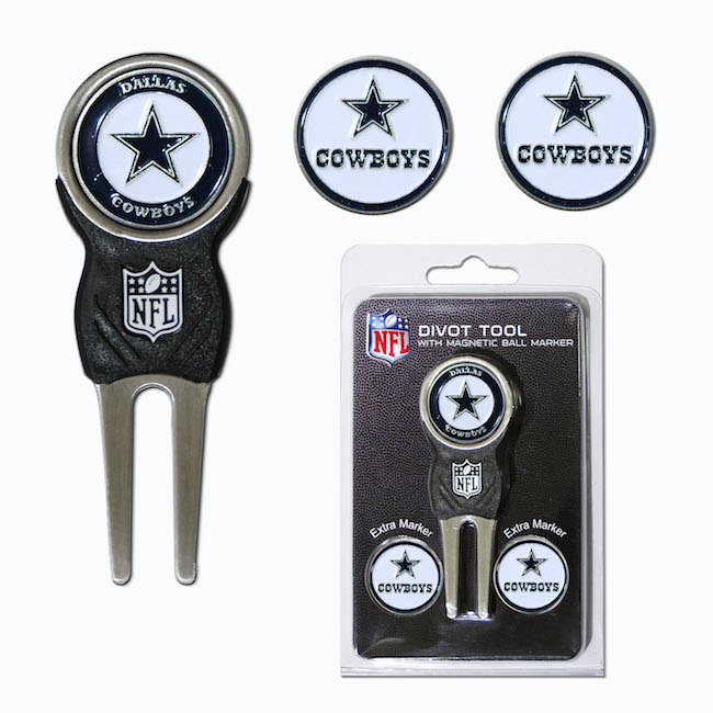 Dallas Cowboys 3 Marker Signature Divot Tool Pack