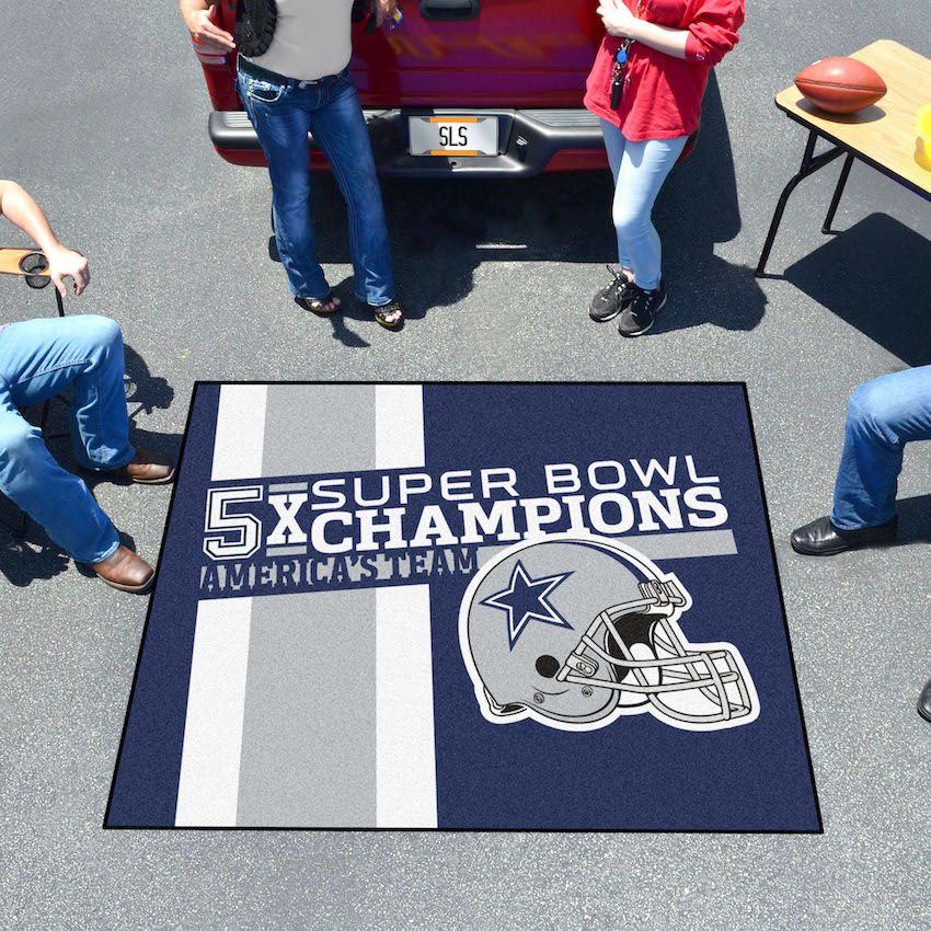 Dallas Cowboys DYNASTY Floor Mat - 60 x 72 inch Tailgater style