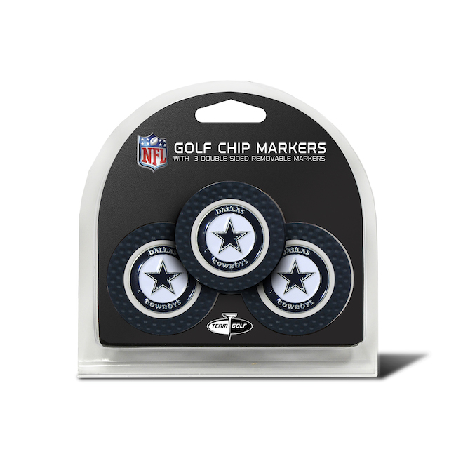 Dallas Cowboys 3 Pack Golf Chips