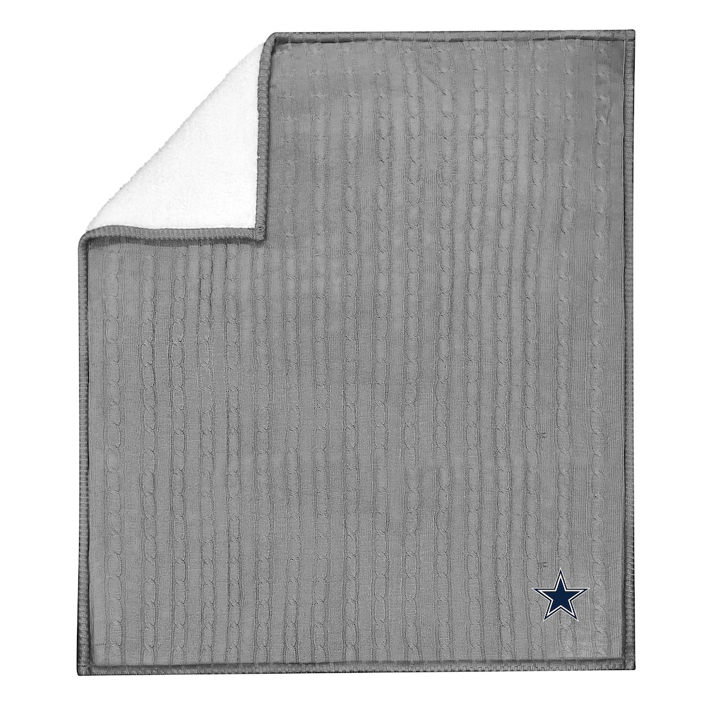 Dallas Cowboys Knit Sweater Throw Blanket