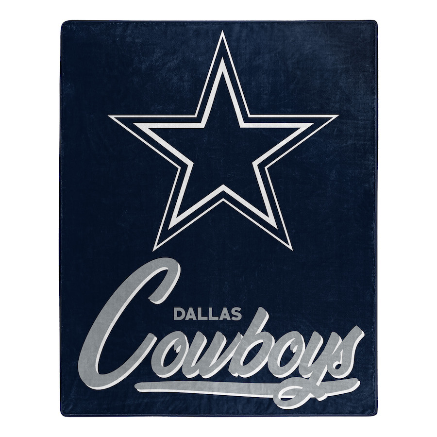 Dallas Cowboys Plush Fleece Raschel Blanket 50 x 60