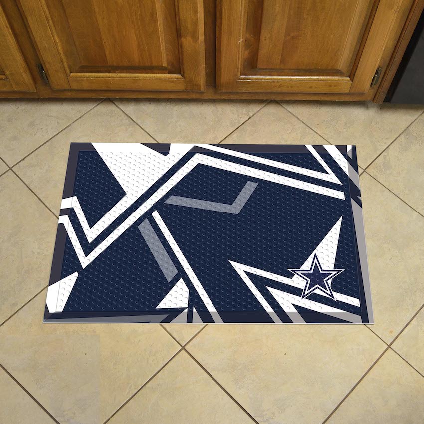 Dallas Cowboys Quick Snap Style SCRAPER Door Mat