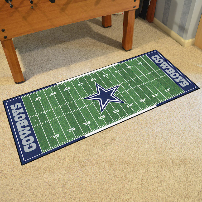 Dallas Cowboys 30 x 72 Football Field Carpet Runner