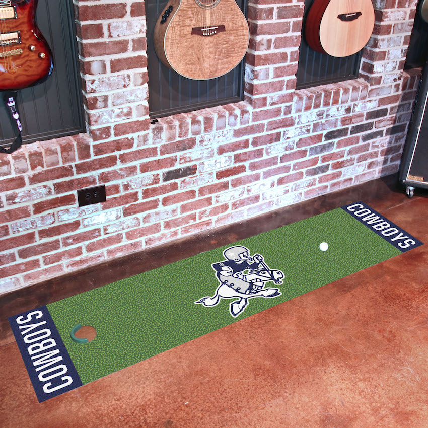 Dallas Cowboys Vintage 18 x 72 in Putting Green Mat with Throwback Logo