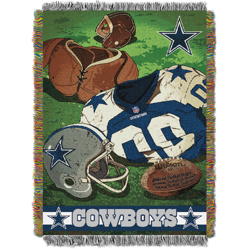 Dallas Cowboys Commemorative VINTAGE Tapestry Throw