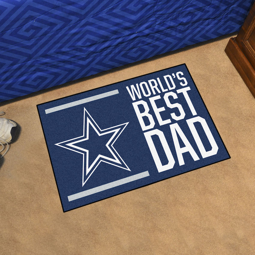 Dallas Cowboys 20 x 30 WORLDS BEST DAD Floor Mat